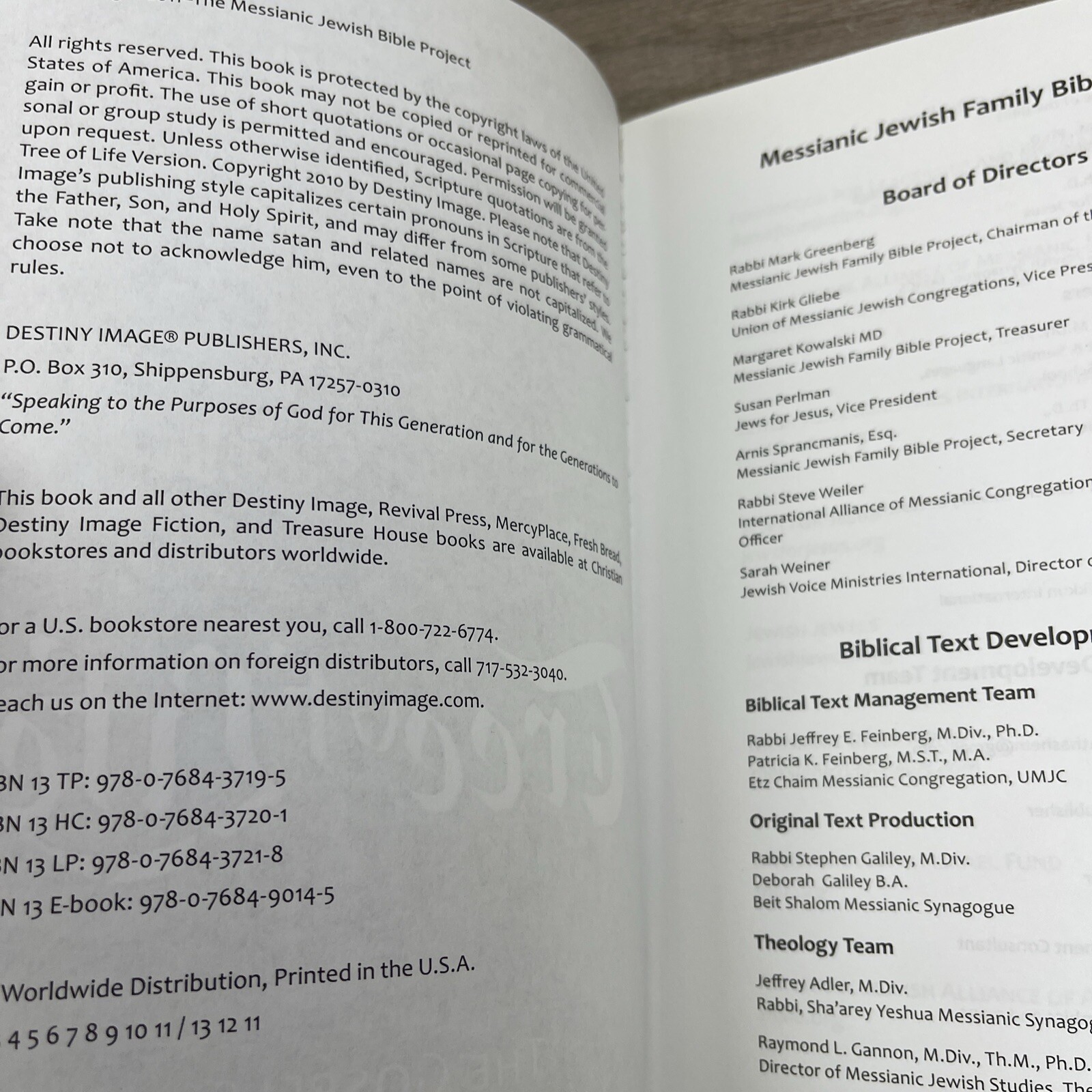 Tree of Life Bible: The Gospels (Messianic Jewish Family Bible Project), Messian